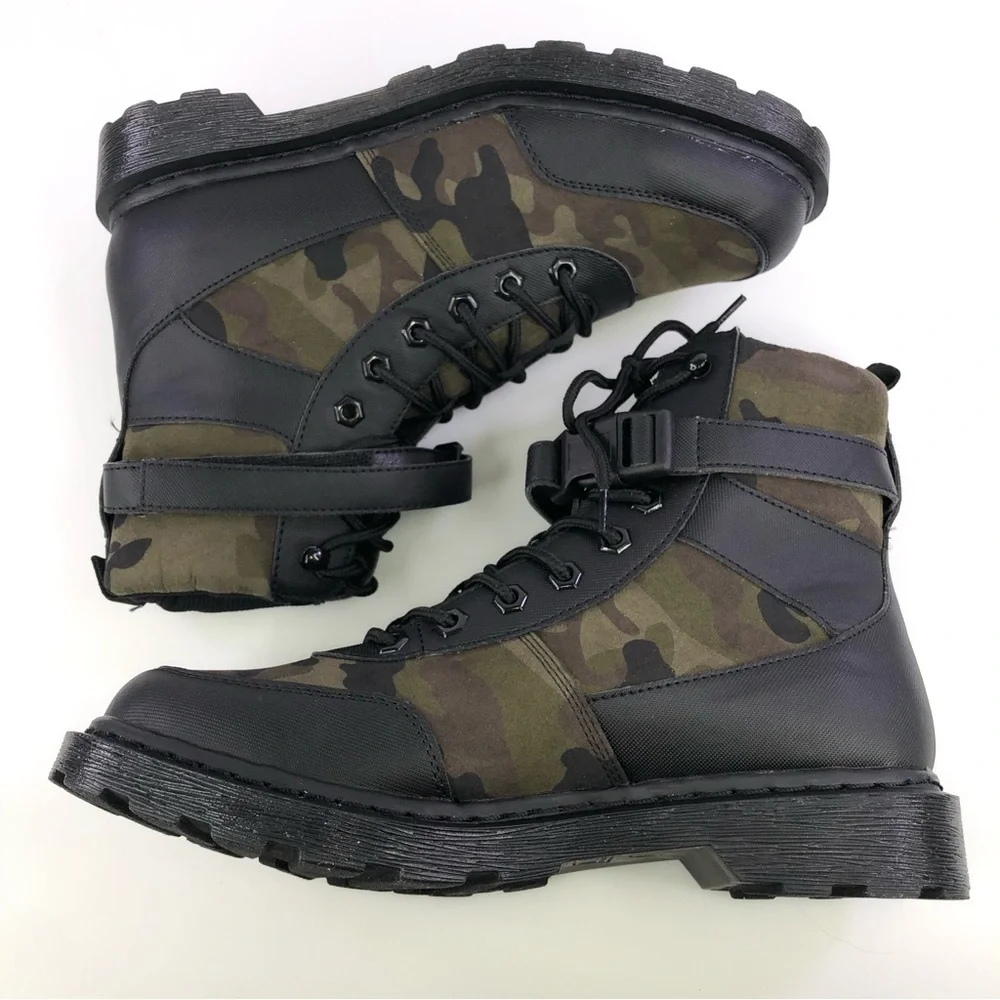 INC International Concepts Eliseo Camo Lace Up Boots Size 9.5M